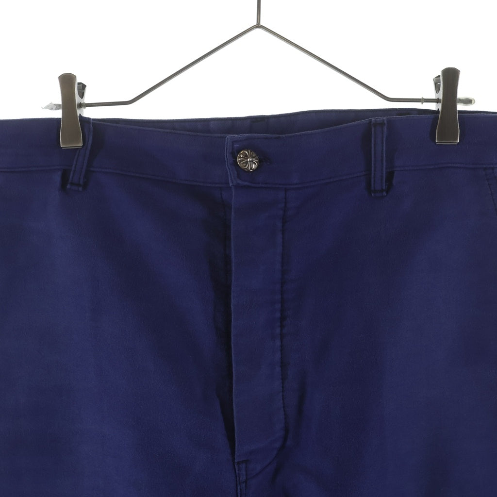 CHROME HEARTS(クロムハーツ) FRENCH WORK PANTS クロスパッチフレンチワークロングパンツ ブルー