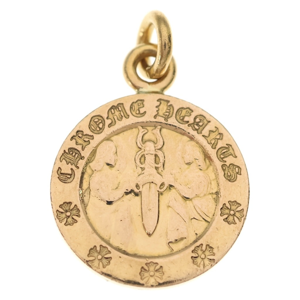 CHROME HEARTS(クロムハーツ) 22K ANGEL MEDAL 22K エンジェルメダル チャーム ネックレス トップ ゴールド
