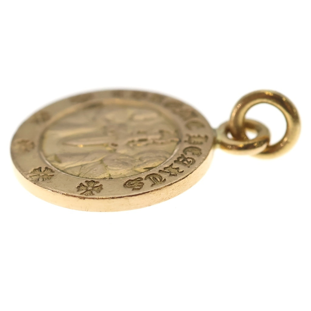 CHROME HEARTS(クロムハーツ) 22K ANGEL MEDAL 22K エンジェルメダル チャーム ネックレス トップ ゴールド
