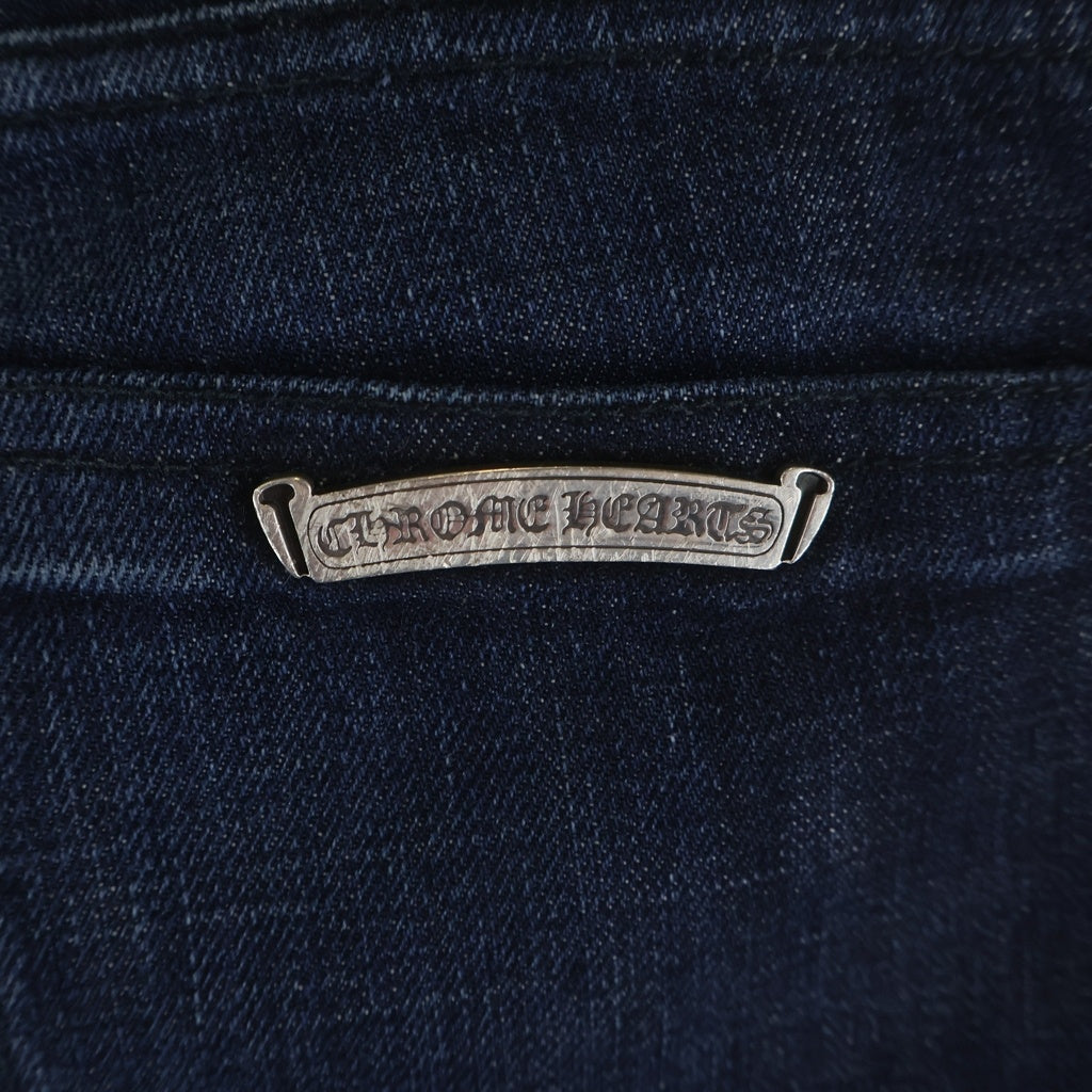 CHROME HEARTS(クロムハーツ) クロスボールボタン ボタンフライ デニム ショーツ ハーフパンツ インディゴ