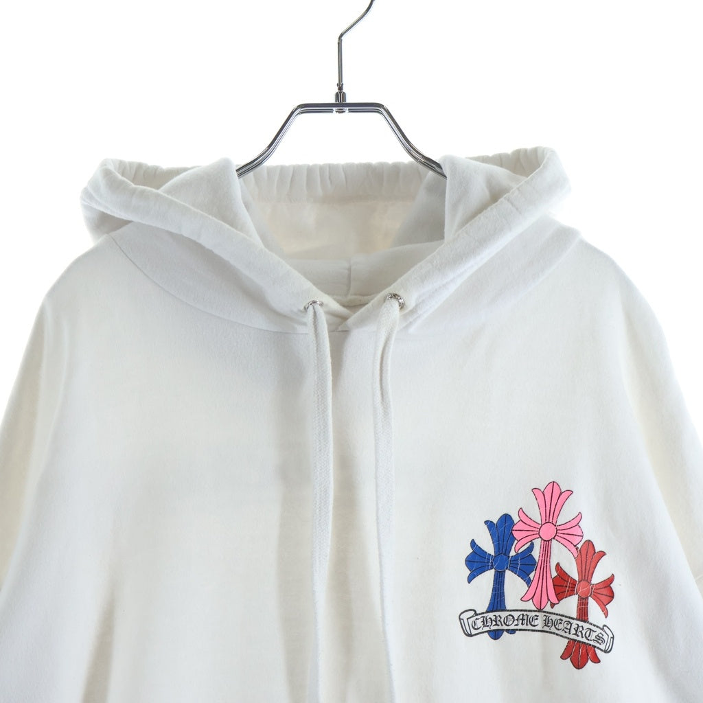 CHROME HEARTS(クロムハーツ) MLTCOL CEM CRS HD PLVR マルチカラーセメタリープリントプルオーバーパーカー