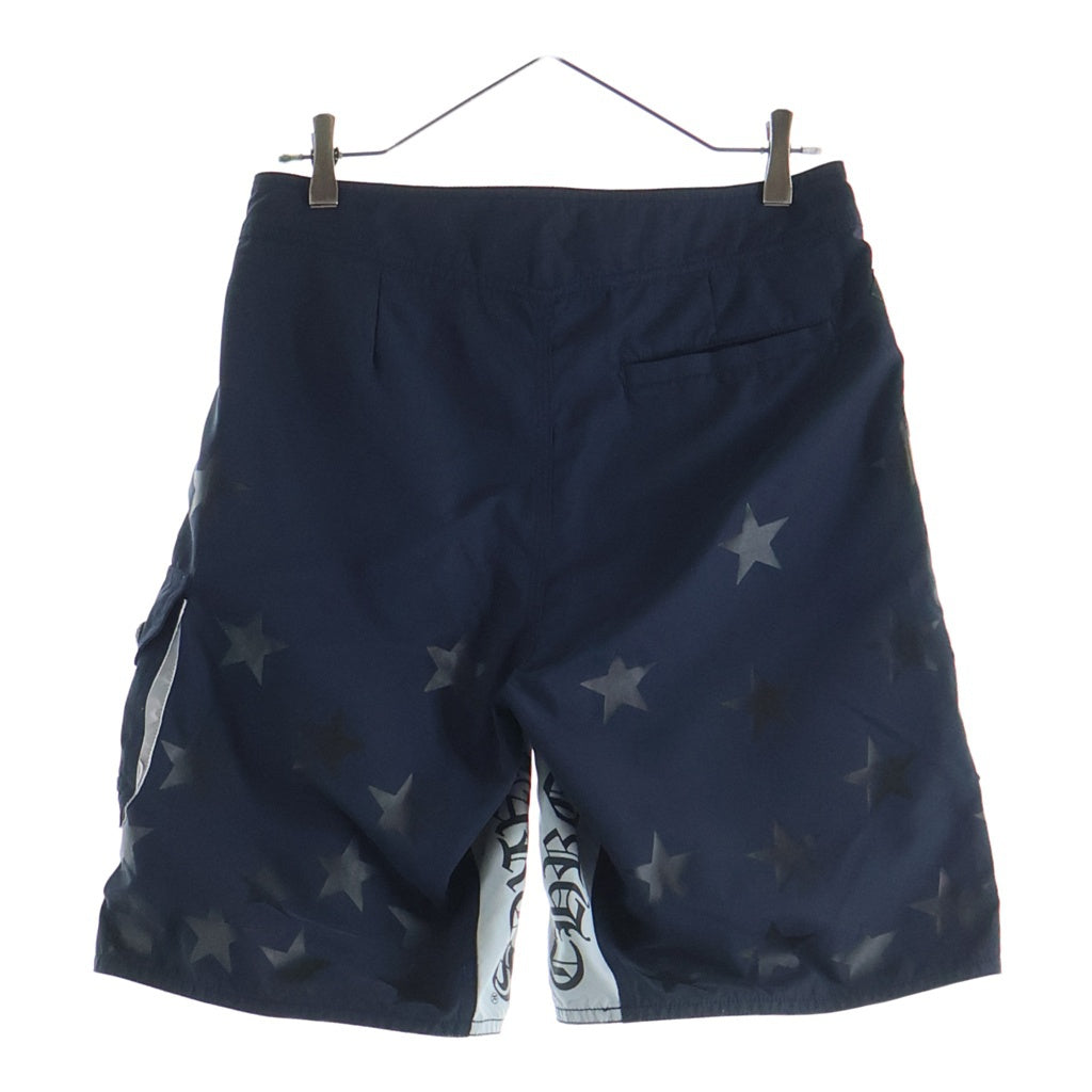 CHROME HEARTS(クロムハーツ) Cross Leather Patch Star Surf Short Pants レザークロスパッチ付き スターサーフショートパンツ
