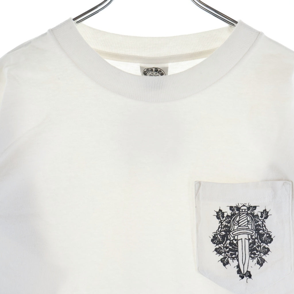 CHROME HEARTS(クロムハーツ) OLD L/S オールド 袖フローラル ヴァインダガーホースシュープリント 長袖Tシャツカットソー