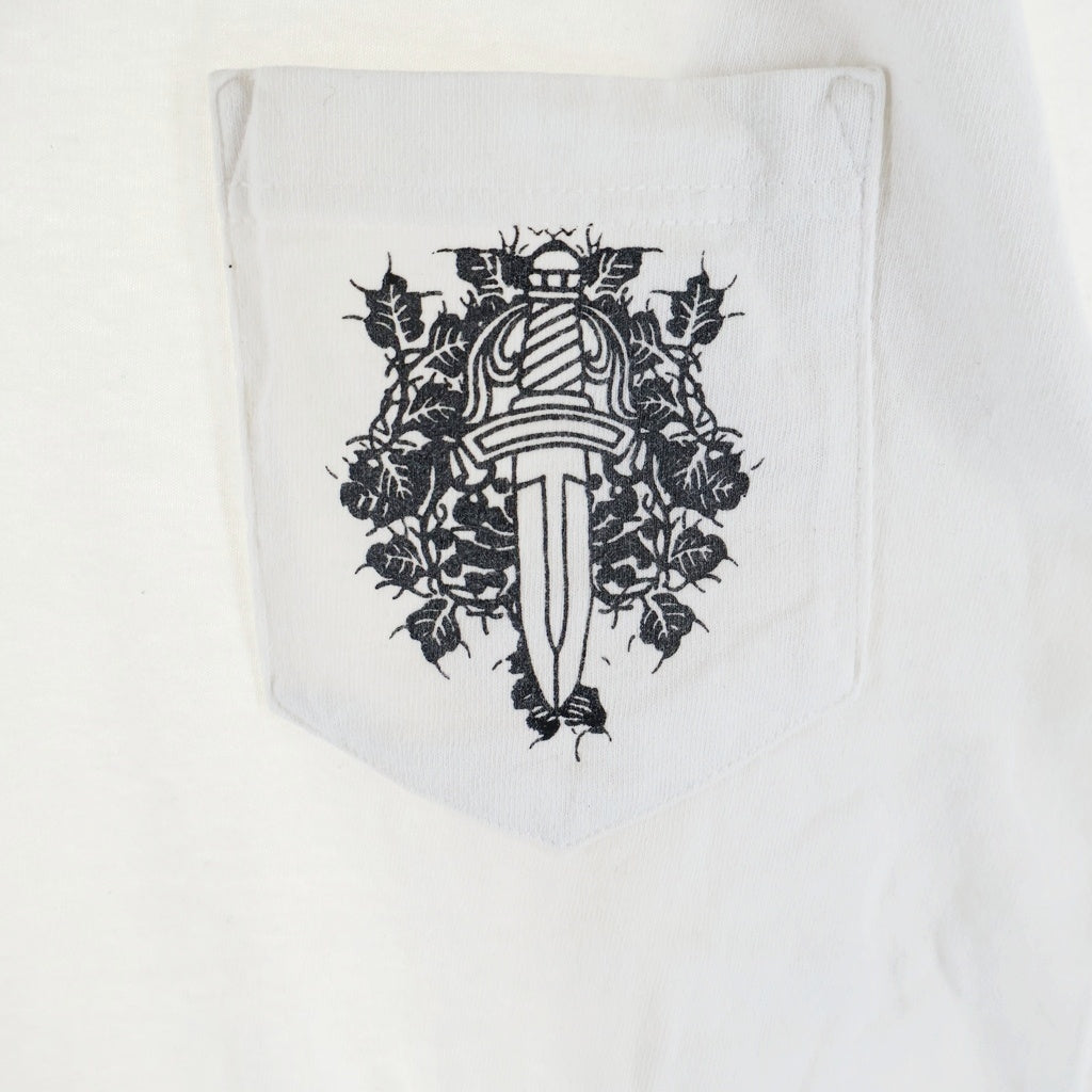 CHROME HEARTS(クロムハーツ) OLD L/S オールド 袖フローラル ヴァインダガーホースシュープリント 長袖Tシャツカットソー
