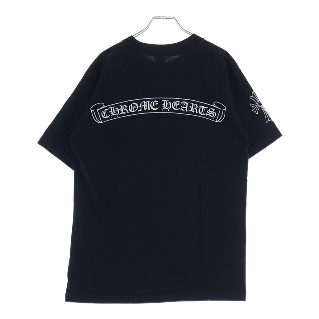CHROME HEARTS(クロムハーツ) OLD S/S 袖CHクロス バックスクロールラベルプリント 半袖Tシャツカットソー