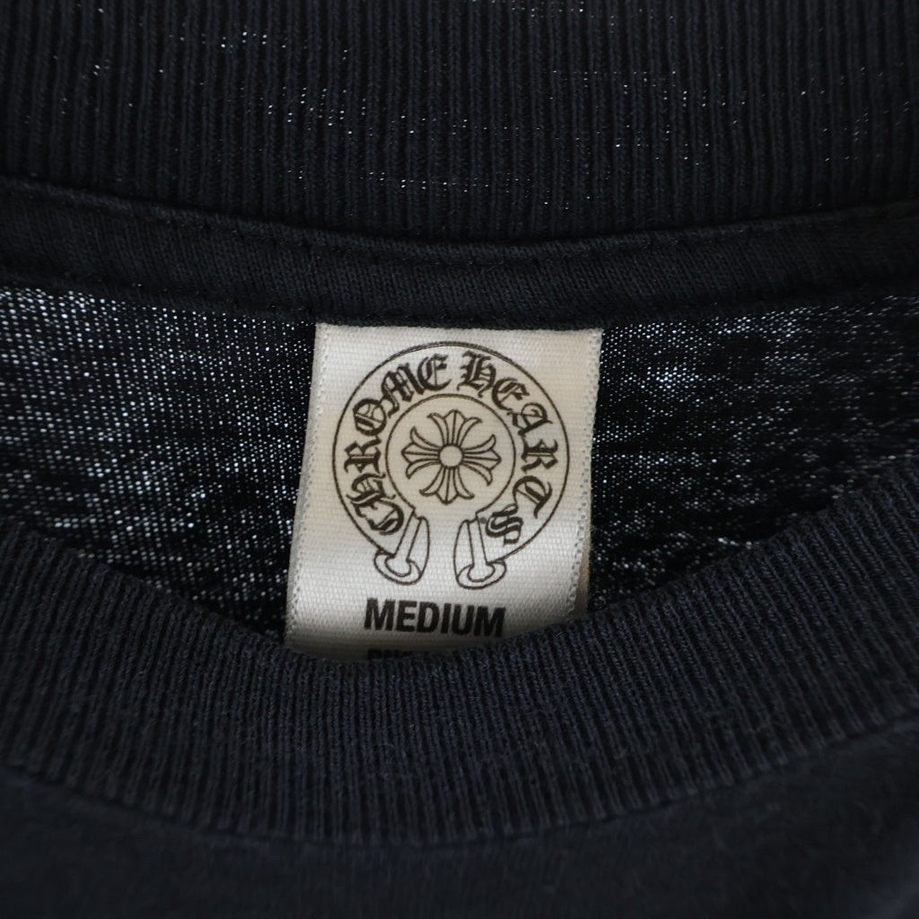 CHROME HEARTS(クロムハーツ) OLD S/S 袖CHクロス バックスクロールラベルプリント 半袖Tシャツカットソー