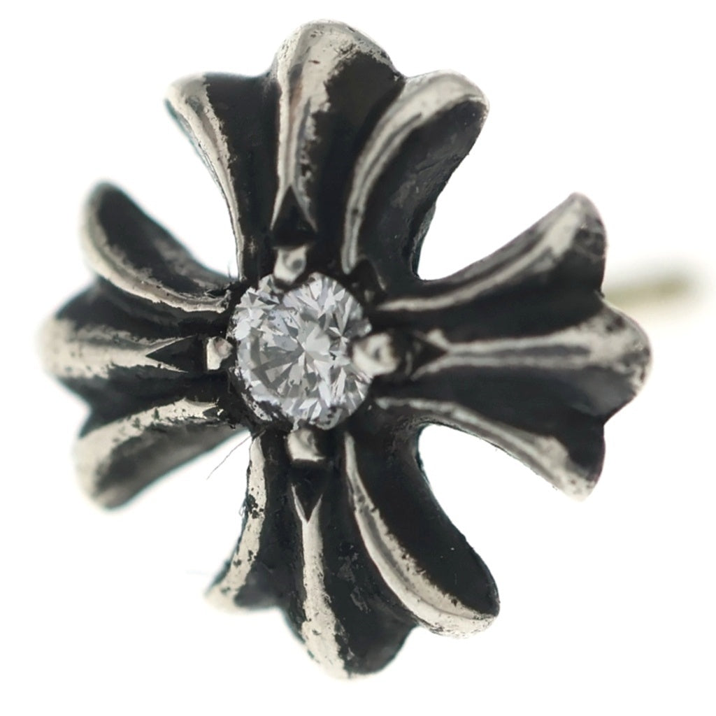 CHROME HEARTS(クロムハーツ) No2 CH PLS DIA CHプラス 1ダイヤ スタッドピアス シルバー BCA388