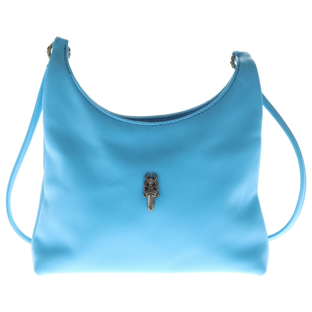 CHROME HEARTS(クロムハーツ) VIV LTHR DAGGER BAG ヴィヴ ダガーレザーバック ショルダーバック ブルー レディース