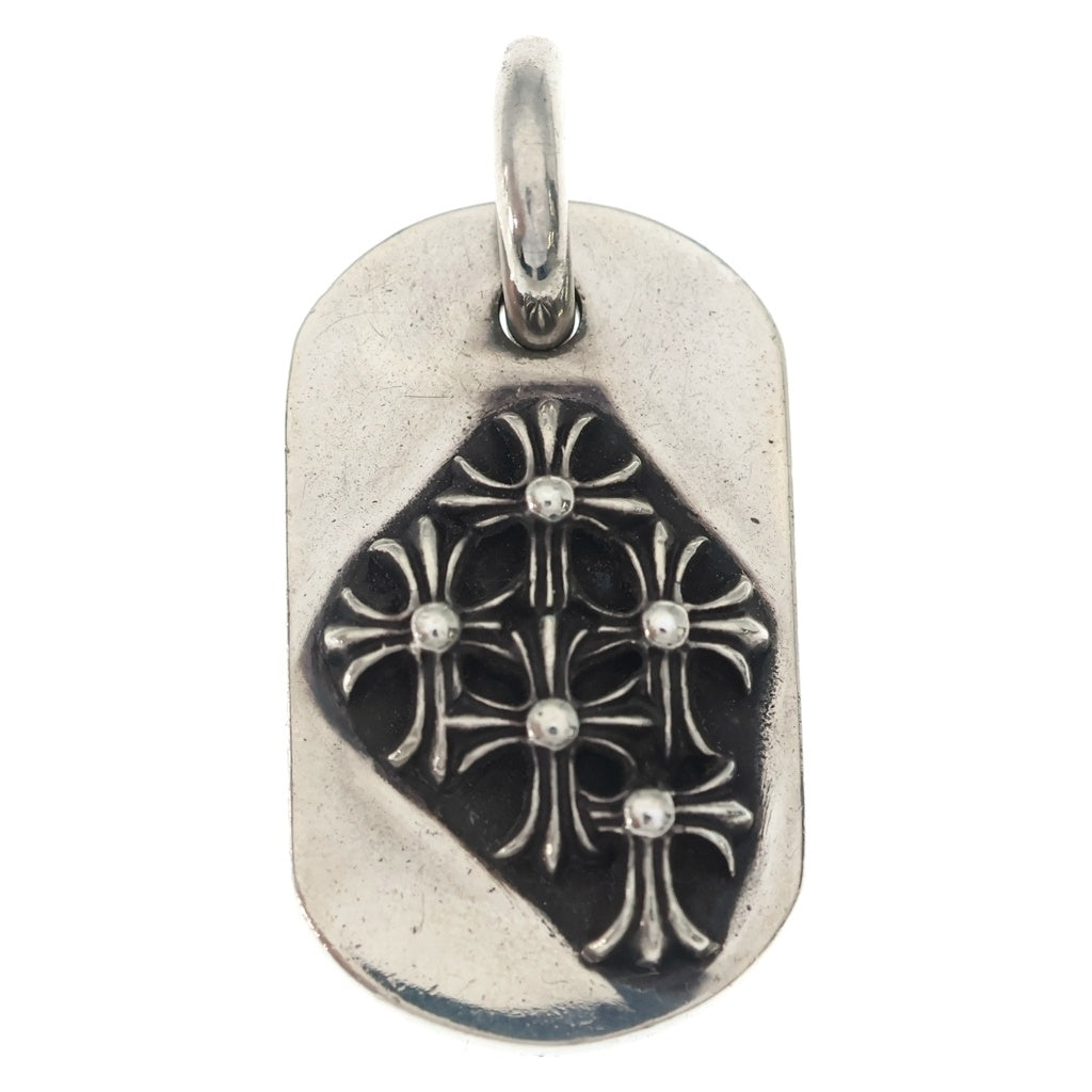 CHROME HEARTS(クロムハーツ) RAISED DOGTAG レイズドドッグタグ チャーム シルバーネックレストップ