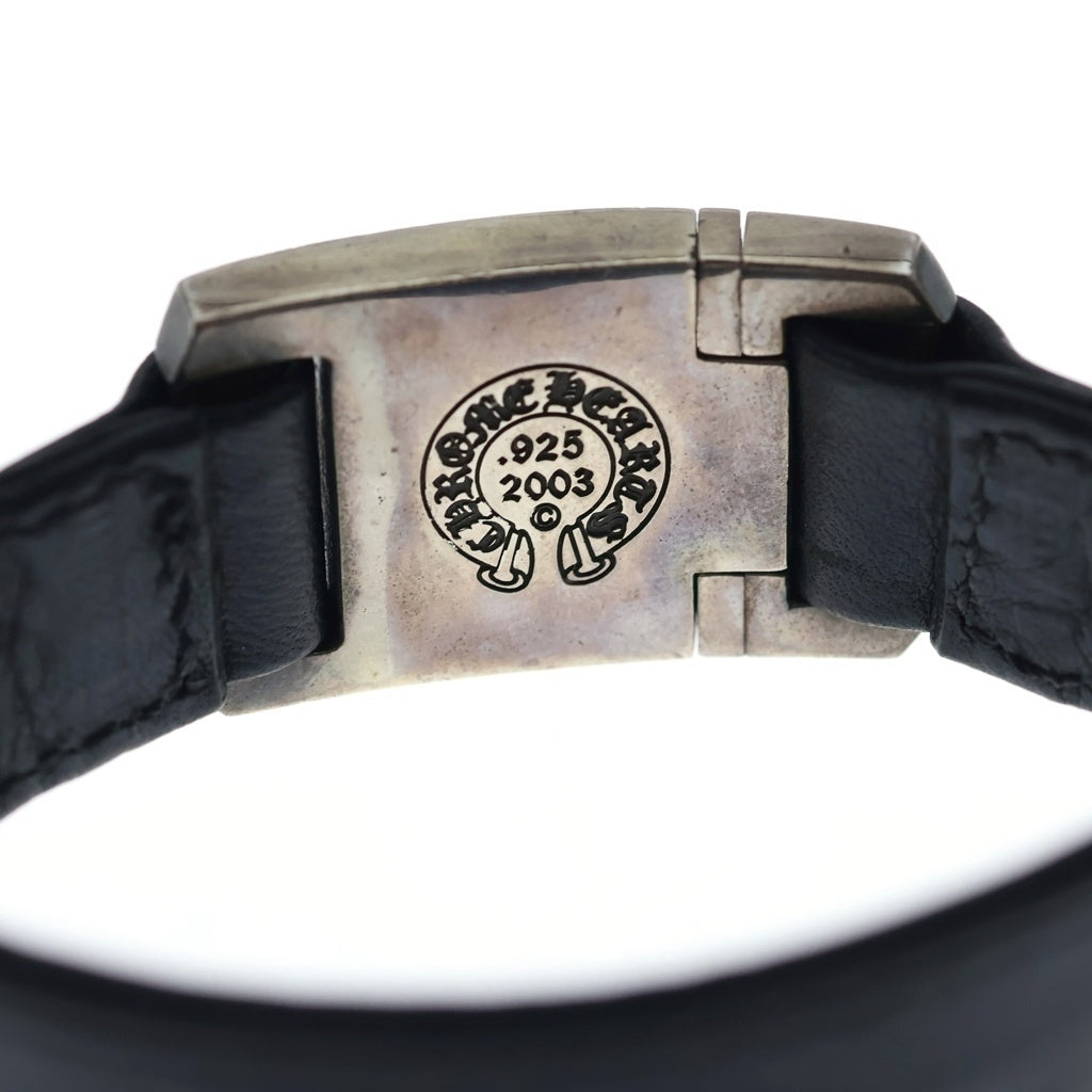 CHROME HEARTS(クロムハーツ) HARNESS CLASP ハーネスクラスプ レザーブレスレット