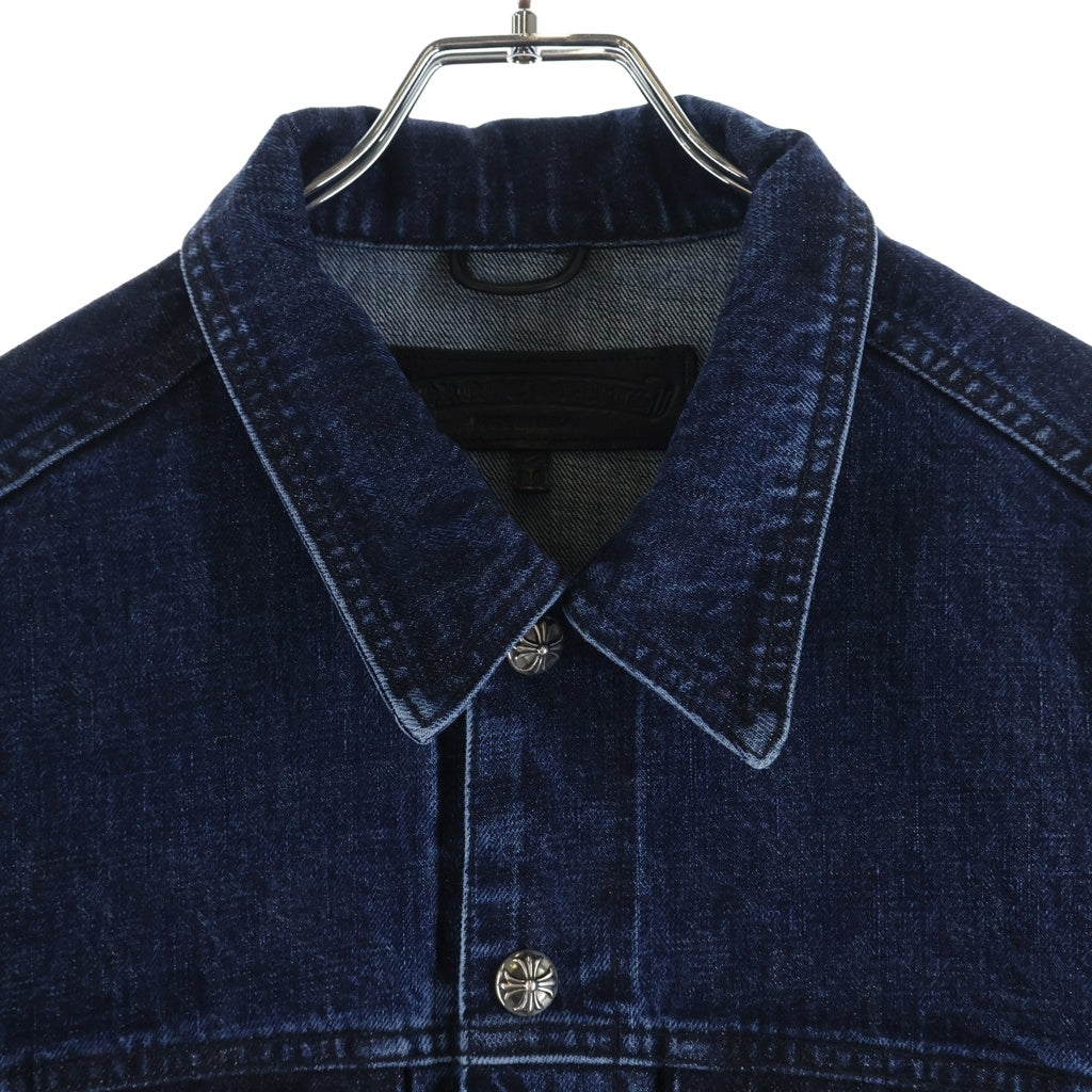 クロムハーツ  MOTORBREATH/モーターブレス クロスボールボタンデニムジャケット メンズ M CHROME HEARTS(クロムハーツ) MOTORBREATH モーターブレス ダガー