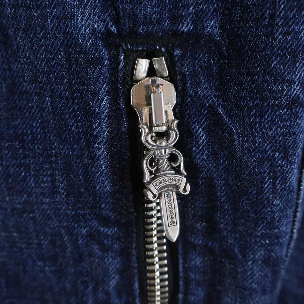 CHROME HEARTS(クロムハーツ) MOTORBREATH モーターブレス ダガージップクロスボールボタンデニムジャケット インディゴ