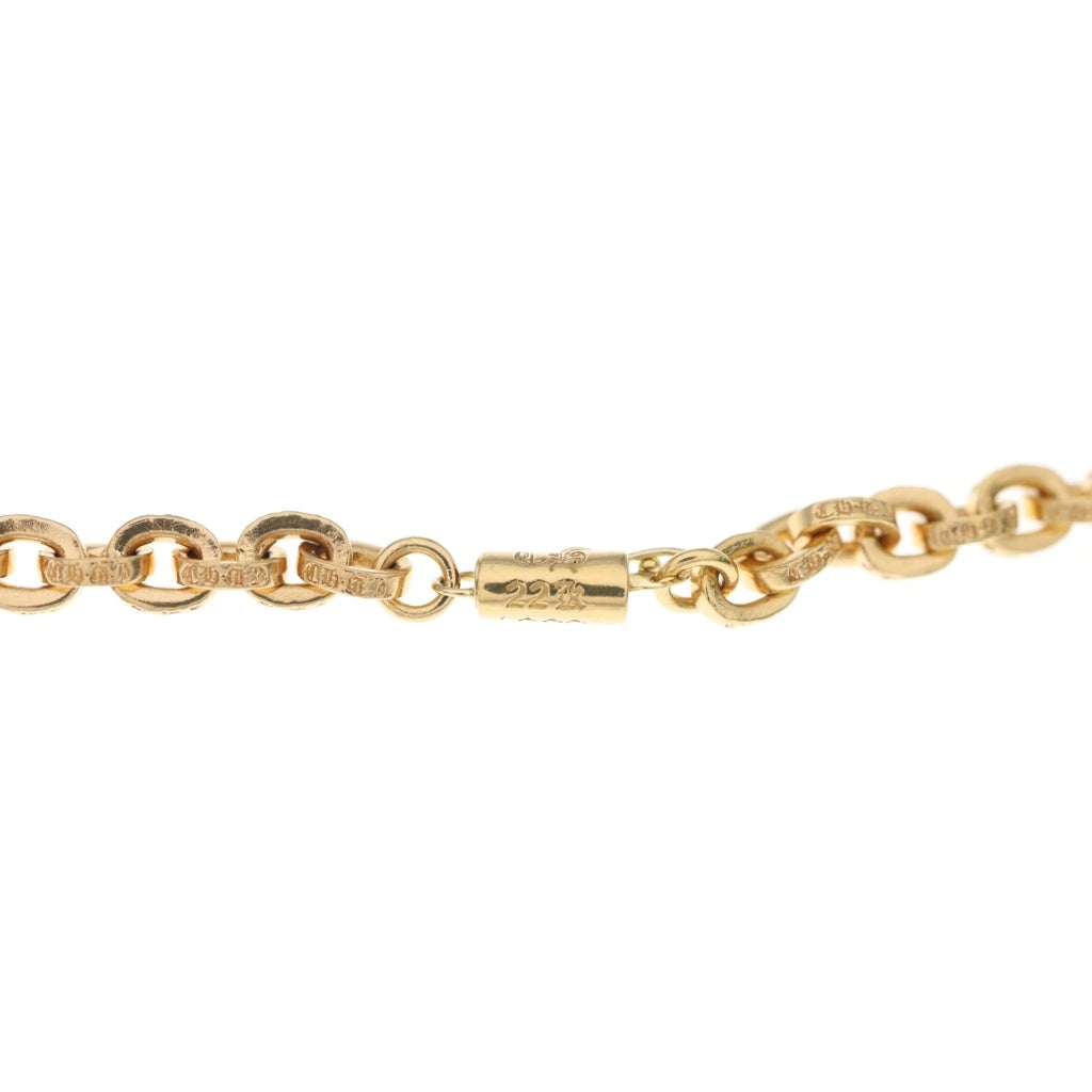 CHROME HEARTS(クロムハーツ) 22K PAPER CHAIN 24 ペーパーチェーン24inch ゴールドネックレス