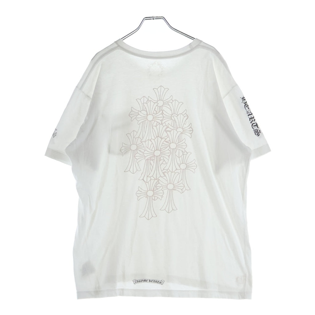 CHROME HEARTS(クロムハーツ) CH S/S バックセメタリークロスプリント 半袖Tシャツカットソー