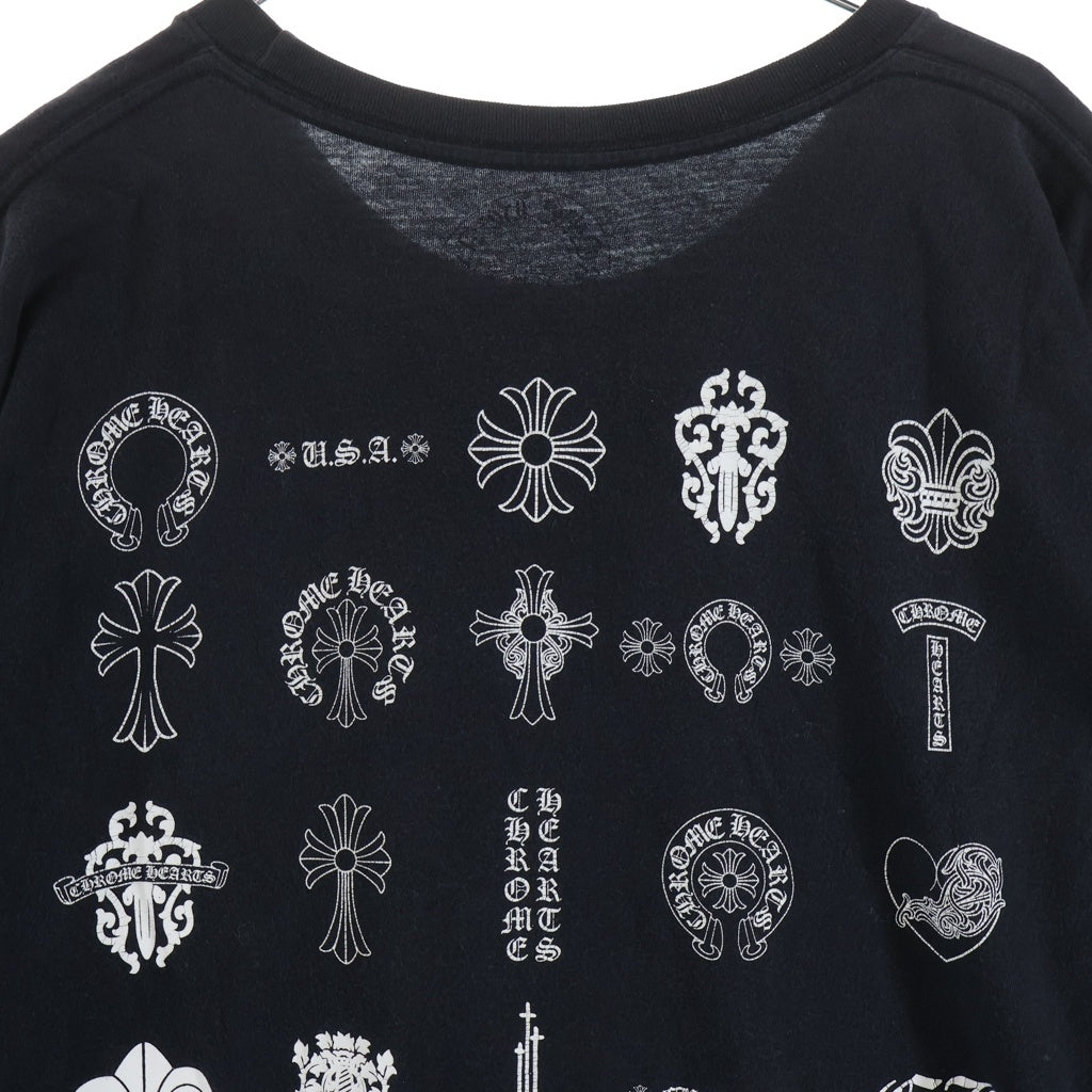 CHROME HEARTS(クロムハーツ) CH S/S バック総柄プリント 半袖Tシャツカットソー