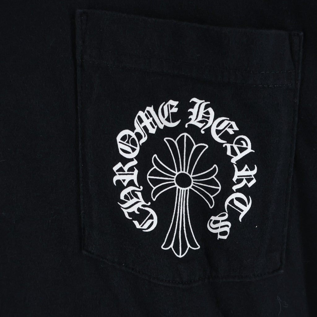 CHROME HEARTS(クロムハーツ) CH S/S バックCHクロスプリント 半袖Tシャツカットソー