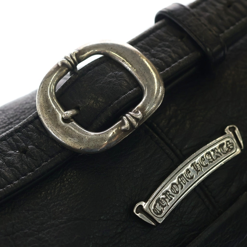 CHROME HEARTS(クロムハーツ) #1 SNAT PACK スナットパック ダガージップ ガンスリンガーベルト レザーウエストバッグ ブラック BCA378