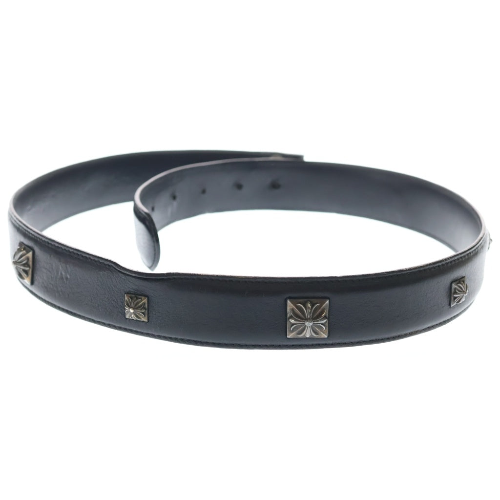 CHROME HEARTS(クロムハーツ) PYRAMID PLS STUDS ゼロピラミッドスタッズ ベルトストラップ スナップボタン ブラック