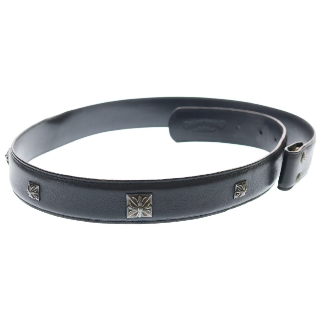 CHROME HEARTS(クロムハーツ) PYRAMID PLS STUDS ゼロピラミッドスタッズ ベルトストラップ スナップボタン ブラック