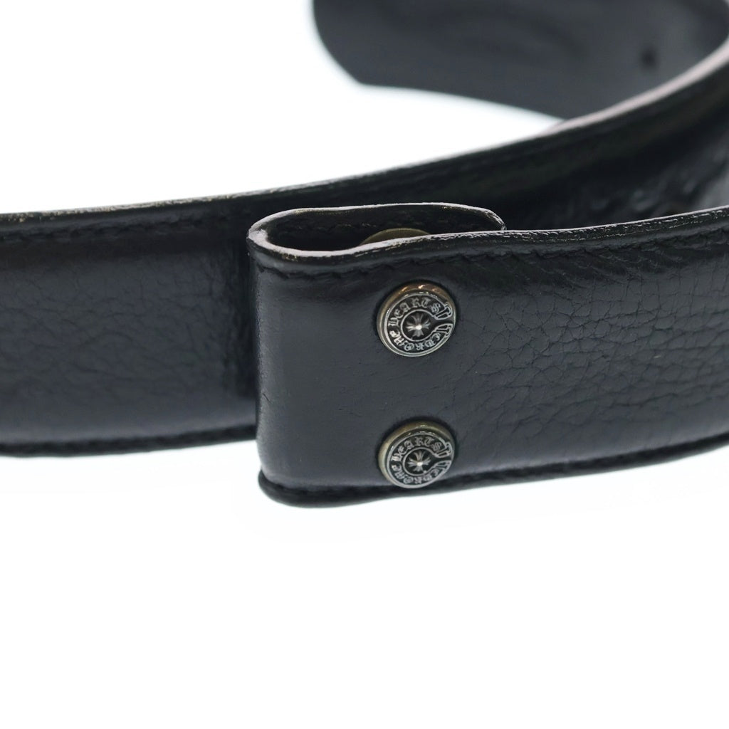 CHROME HEARTS(クロムハーツ) PYRAMID PLS STUDS ゼロピラミッドスタッズ ベルトストラップ スナップボタン ブラック