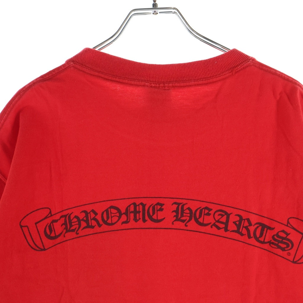 CHROME HEARTS(クロムハーツ) OLD オールド ネックロゴ バックスクロールラベルプリント半袖Tシャツカットソー