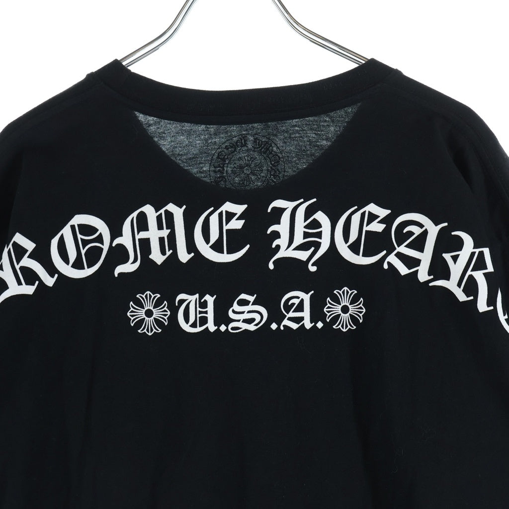 CHROME HEARTS(クロムハーツ) ARCH LOGO USA S/S TEE アーチロゴプリント クルーネック半袖Tシャツ カットソー ブラック