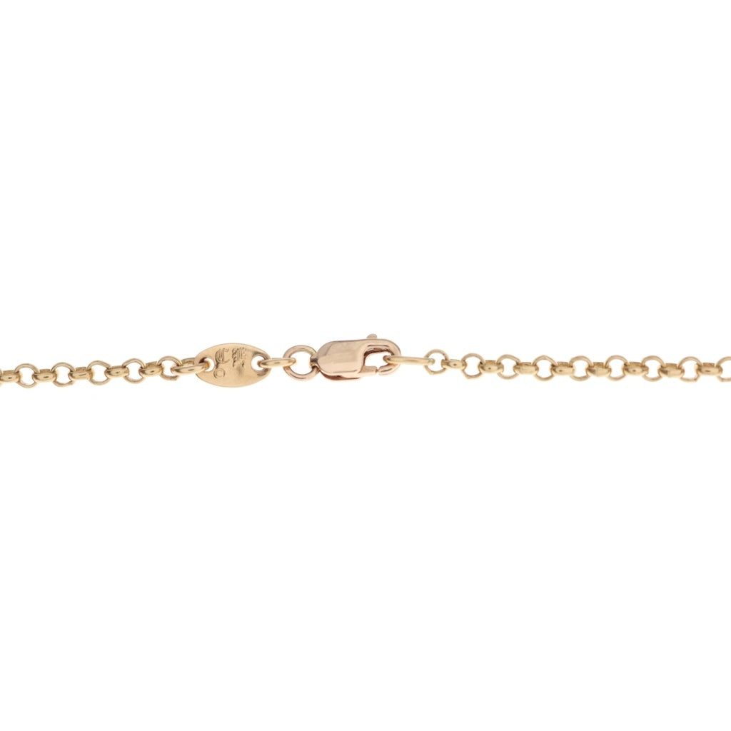 CHROME HEARTS(クロムハーツ) 22K SAFETY PIN NECKLACE R16 1EMRLD セーフティピンネックレス 1エメラルド