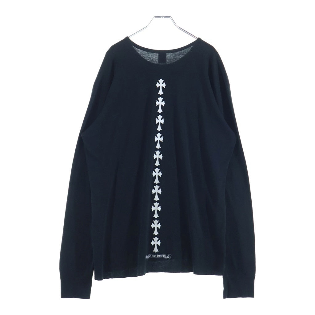 CHROME HEARTS(クロムハーツ) セメタリークロス タイヤトラック 長袖サーマル ロングスリーブTシャツ ブラック