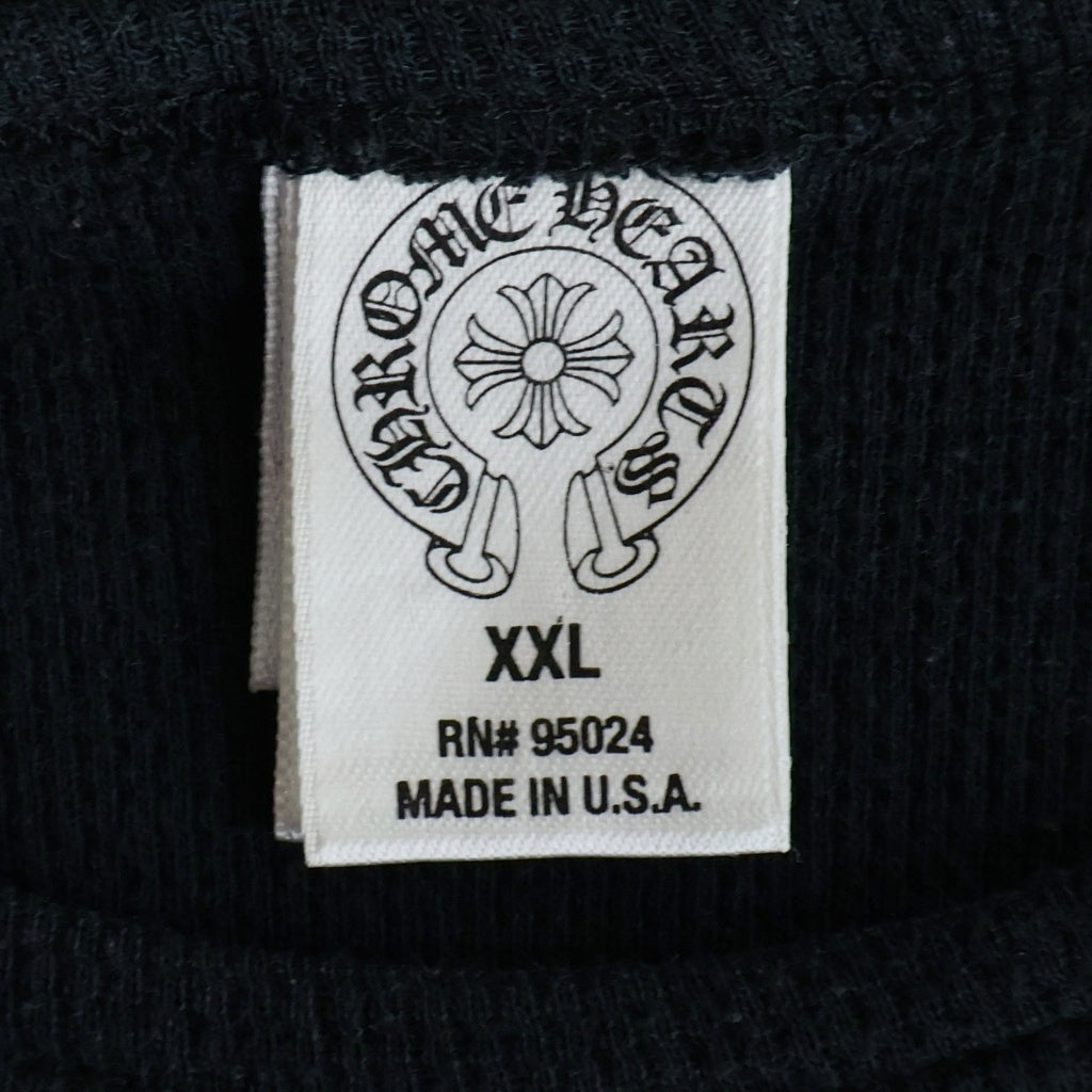 CHROME HEARTS(クロムハーツ) セメタリークロス タイヤトラック 長袖サーマル ロングスリーブTシャツ ブラック
