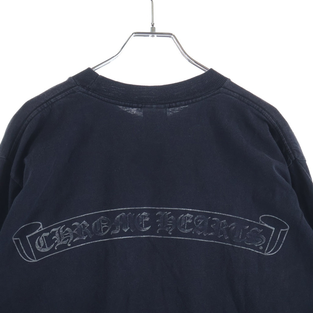 CHROME HEARTS(クロムハーツ) OLD オールド 袖英字ロゴ バックスクロールラベルプリント長袖Tシャツカットソー