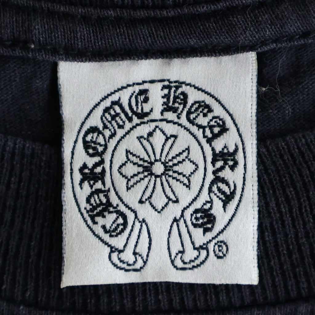 CHROME HEARTS(クロムハーツ) OLD オールド 袖英字ロゴ バックスクロールラベルプリント長袖Tシャツカットソー