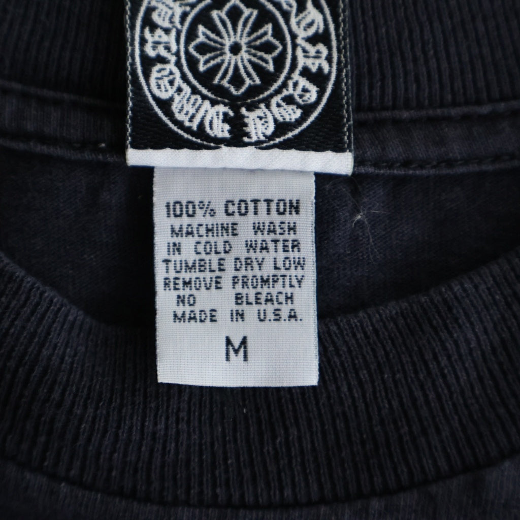 CHROME HEARTS(クロムハーツ) OLD オールド 袖英字ロゴ バックスクロールラベルプリント長袖Tシャツカットソー