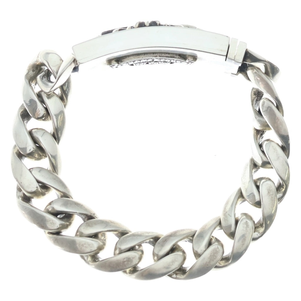 CHROME HEARTS(クロムハーツ) ID FLORAL CRS フローラルクロスIDクラシックリンク ブレスレット 13LINK シルバー BCA164
