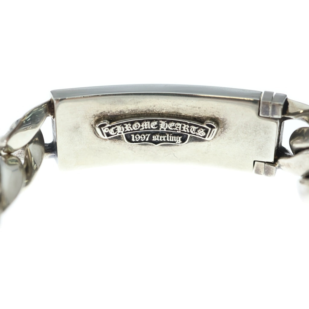 CHROME HEARTS(クロムハーツ) ID FLORAL CRS フローラルクロスIDクラシックリンク ブレスレット 13LINK シルバー BCA164