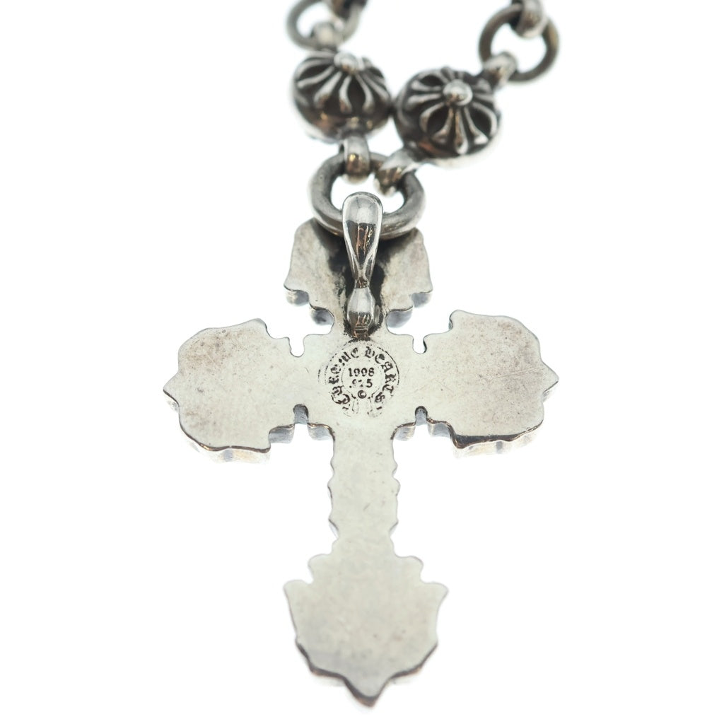 CHROME HEARTS(クロムハーツ) #1 CRSBL CHN FILIG CRS-XSM クロスボールフィリグリークロス ネックレス シルバー 20inch