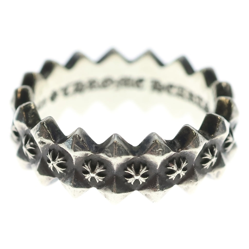 CHROME HEARTS(クロムハーツ) DOUBLE PYRAMID PLUS RING ダブルピラミッドプラス バンドリング シルバー