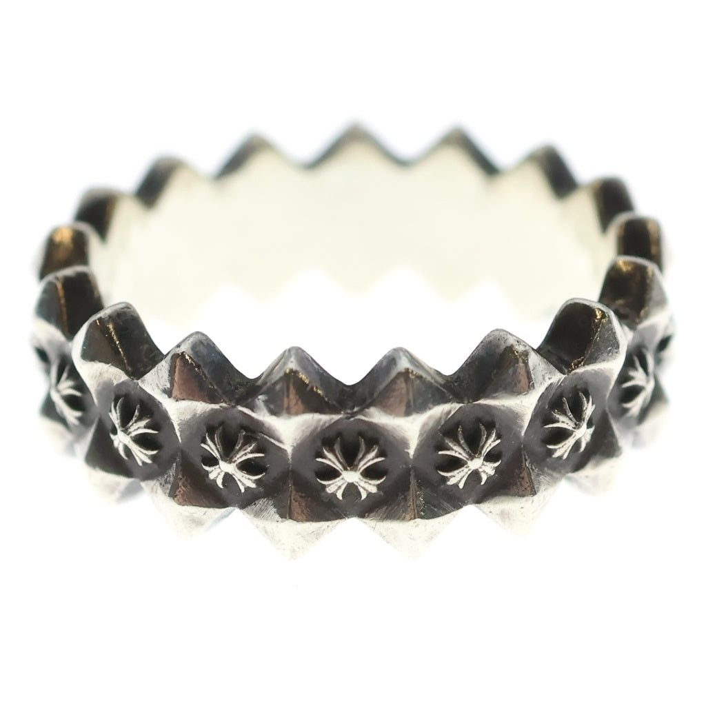 CHROME HEARTS(クロムハーツ) DOUBLE PYRAMID PLUS RING ダブルピラミッドプラス バンドリング シルバー