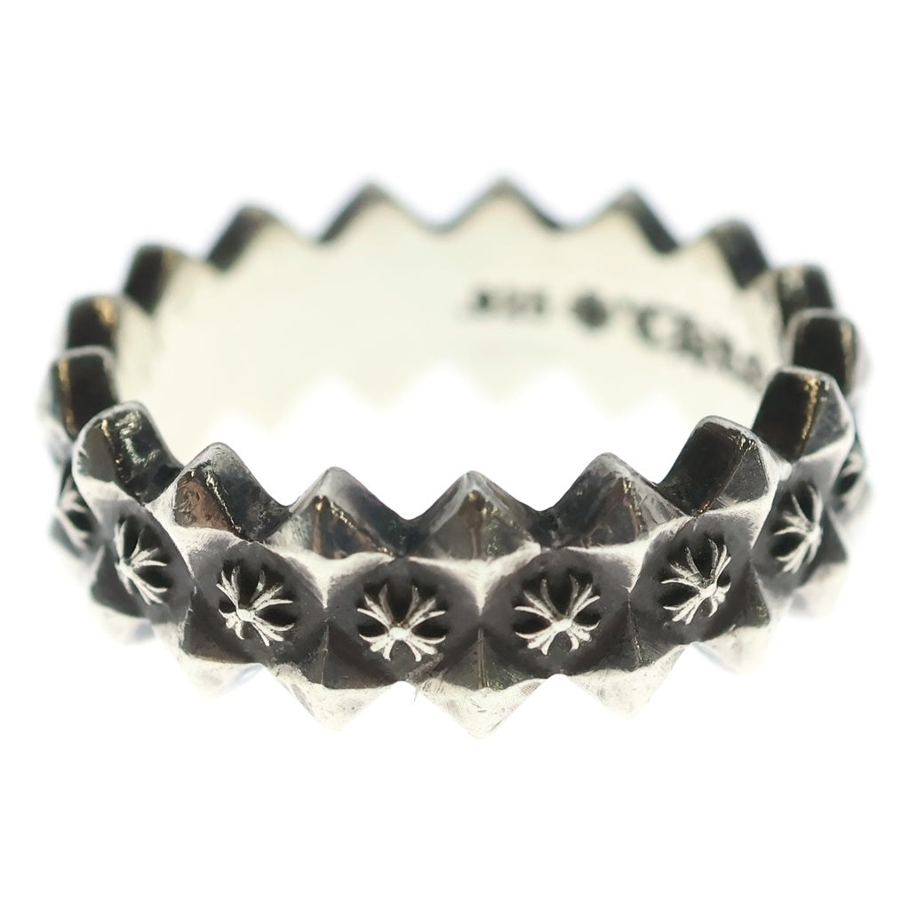 CHROME HEARTS(クロムハーツ) DOUBLE PYRAMID PLUS RING ダブルピラミッドプラス バンドリング シルバー