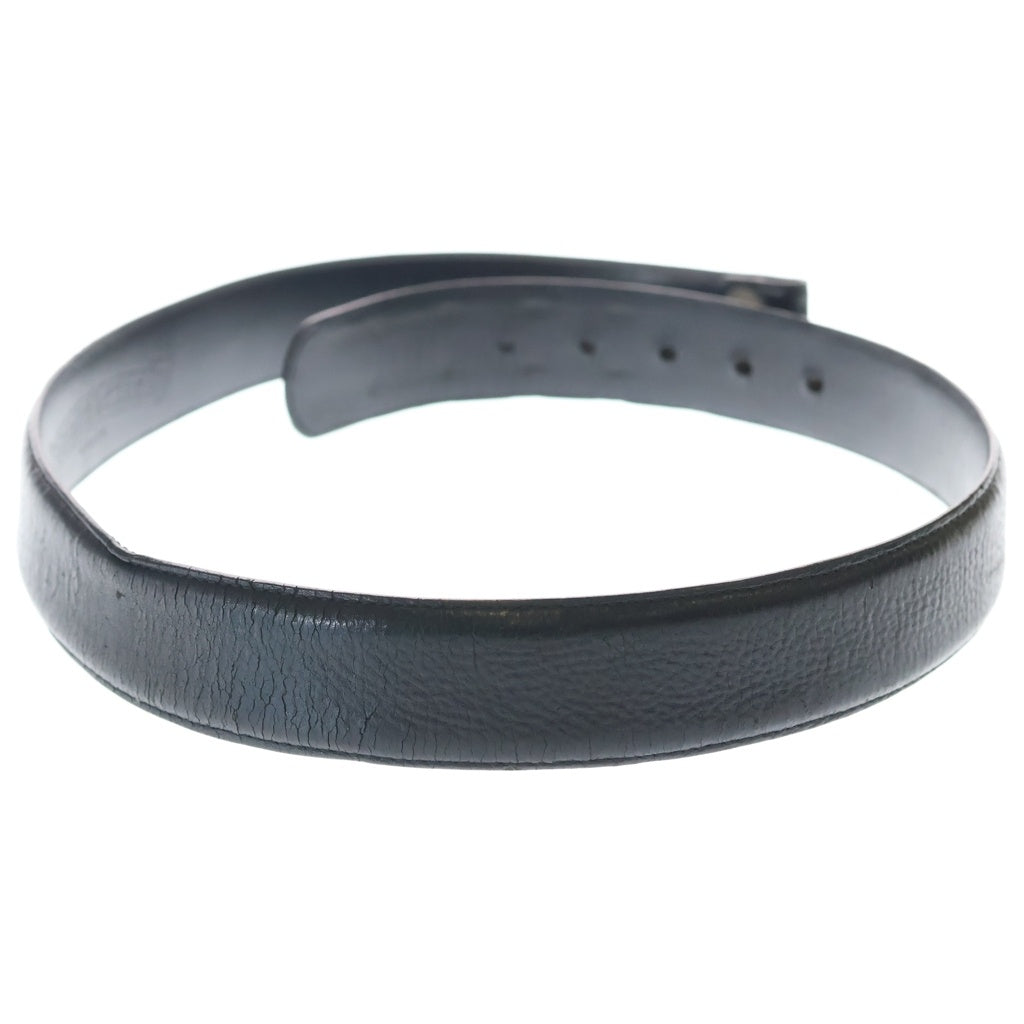 CHROME HEARTS(クロムハーツ) 1.5 STRAP 1.5inchスクロールレーベルリベッツ レザーベルト