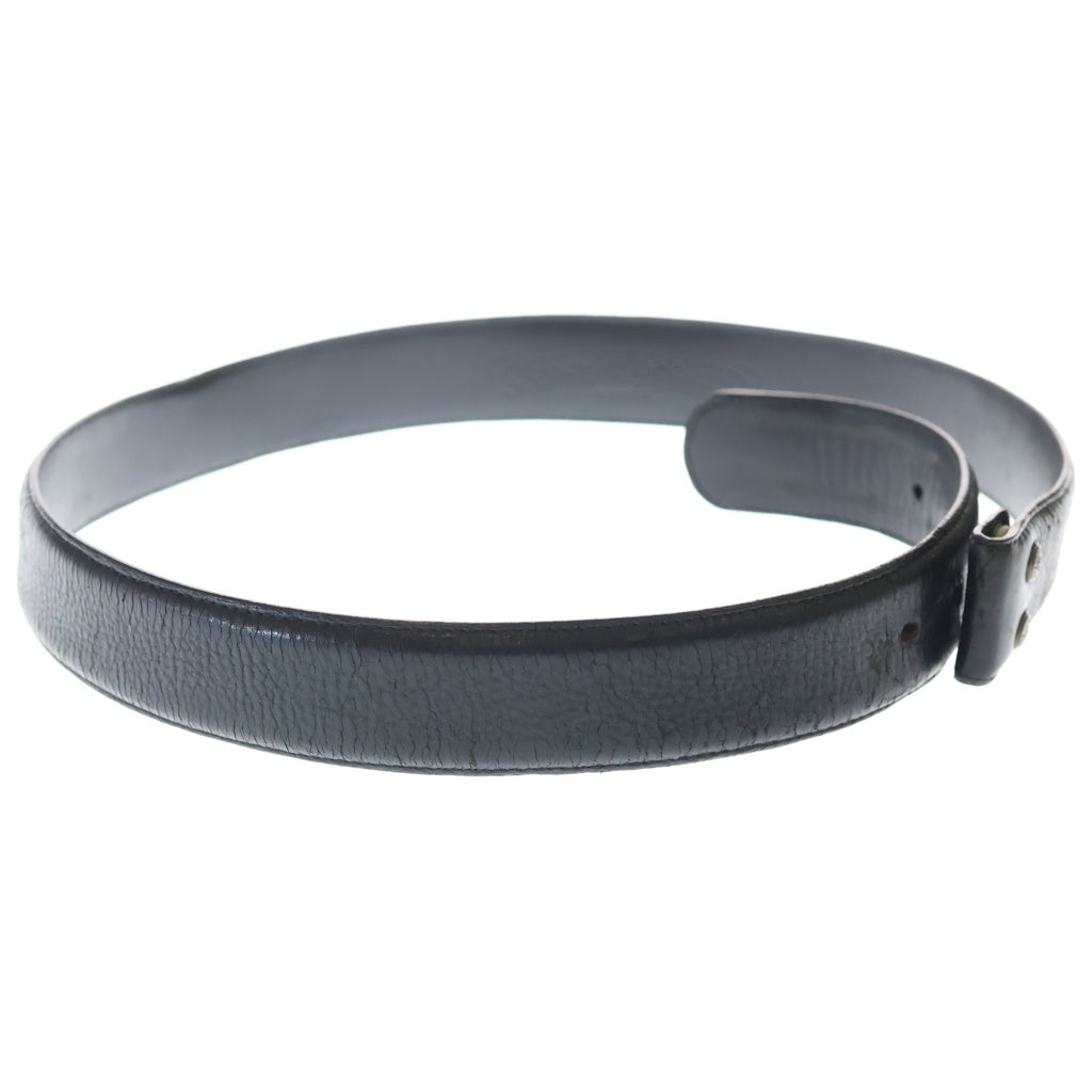 CHROME HEARTS(クロムハーツ) 1.5 STRAP 1.5inchスクロールレーベルリベッツ レザーベルト