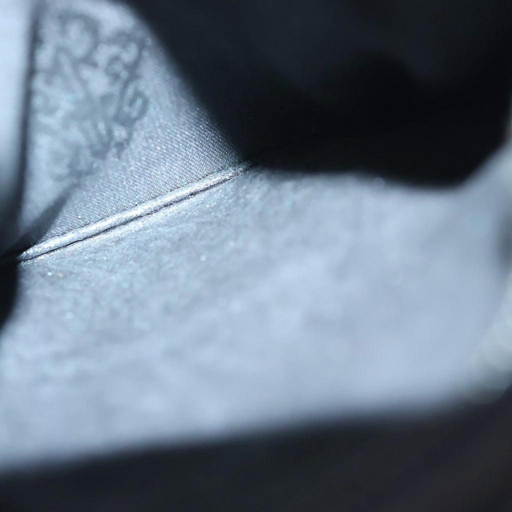 CHROME HEARTS(クロムハーツ) 3FOLD 3フォールド ハートボールボタン クロスパッチ レザーウォレット 財布 ブラック