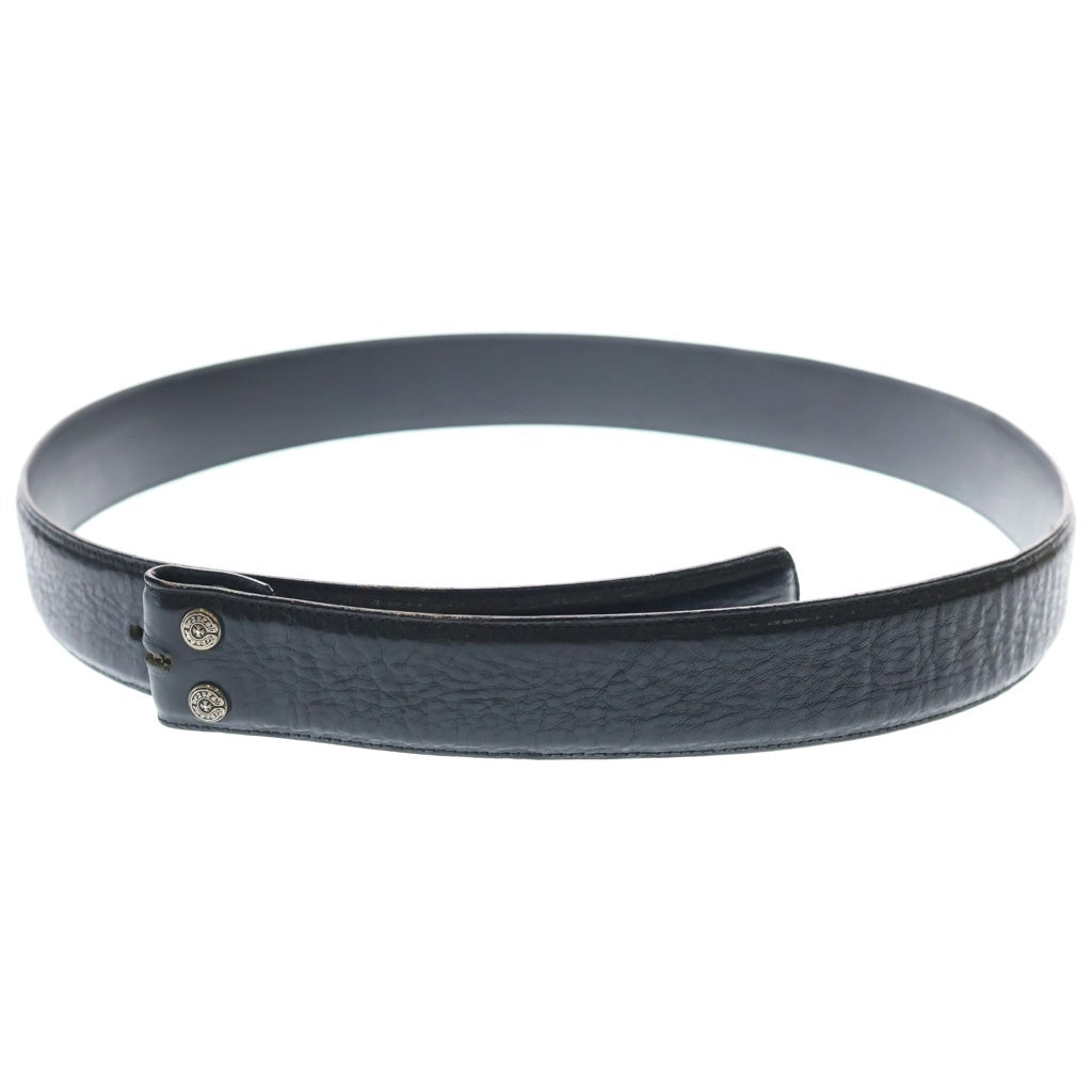 CHROME HEARTS(クロムハーツ) 1.5 STRAP 1.5inchスクロールレーベルリベッツ レザーベルト