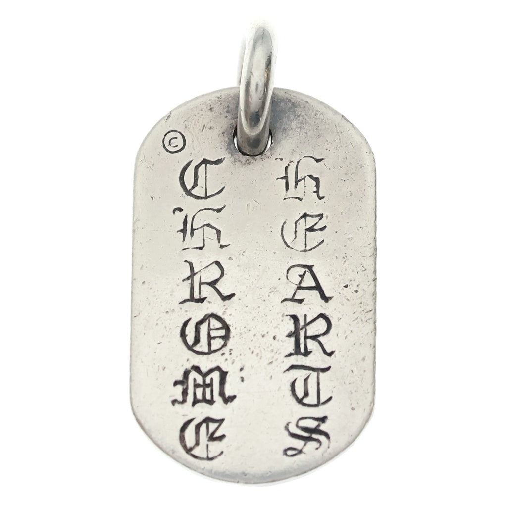 CHROME HEARTS(クロムハーツ) RAISED DOGTAG レイズドドッグタグ チャーム ネックレストップ シルバー