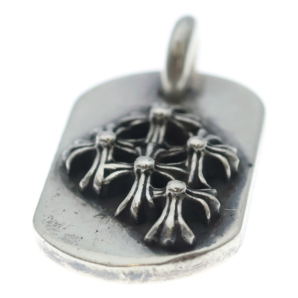 CHROME HEARTS(クロムハーツ) RAISED DOGTAG レイズドドッグタグ チャーム ネックレストップ シルバー