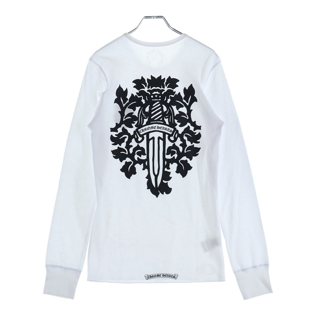 CHROME HEARTS(クロムハーツ) Thermal L S ヴァインダガープリントサーマル長袖Tシャツ カットソー ホワイト