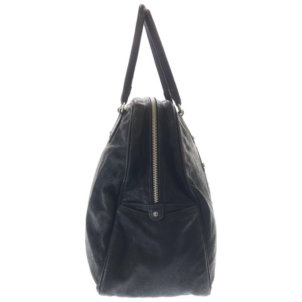 CHROME HEARTS(クロムハーツ) BS FLEUR BOWLING BAG BSフレアパッチデストロイレザー ボーリングバッグハンドバッグ