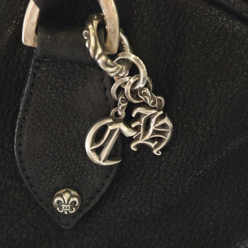 CHROME HEARTS(クロムハーツ) BS FLEUR BOWLING BAG BSフレアパッチデストロイレザー ボーリングバッグハンドバッグ