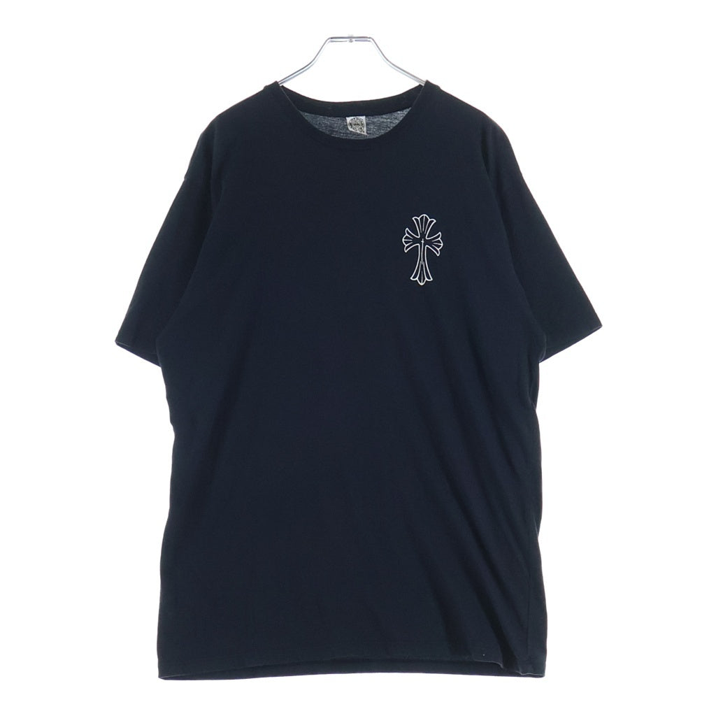 CHROME HEARTS(クロムハーツ) OLD CH CRS TEE オールド バックCHクロスプリント クルーネック 半袖Tシャツ カットソー ブラック