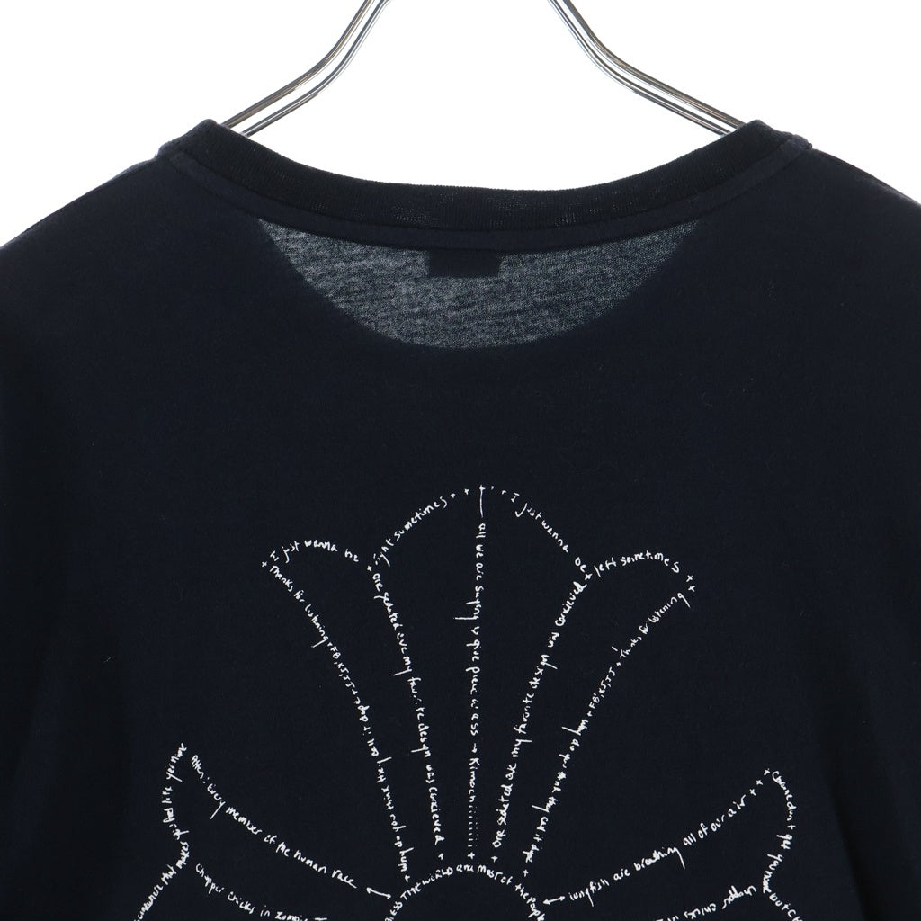CHROME HEARTS(クロムハーツ) OLD CH CRS TEE オールド バックCHクロスプリント クルーネック 半袖Tシャツ カットソー ブラック