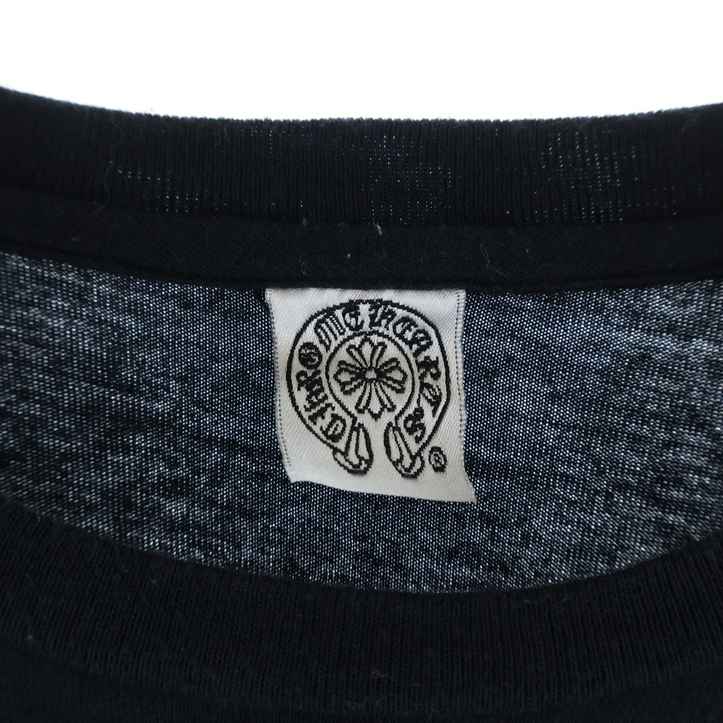CHROME HEARTS(クロムハーツ) OLD CH CRS TEE オールド バックCHクロスプリント クルーネック 半袖Tシャツ カットソー ブラック